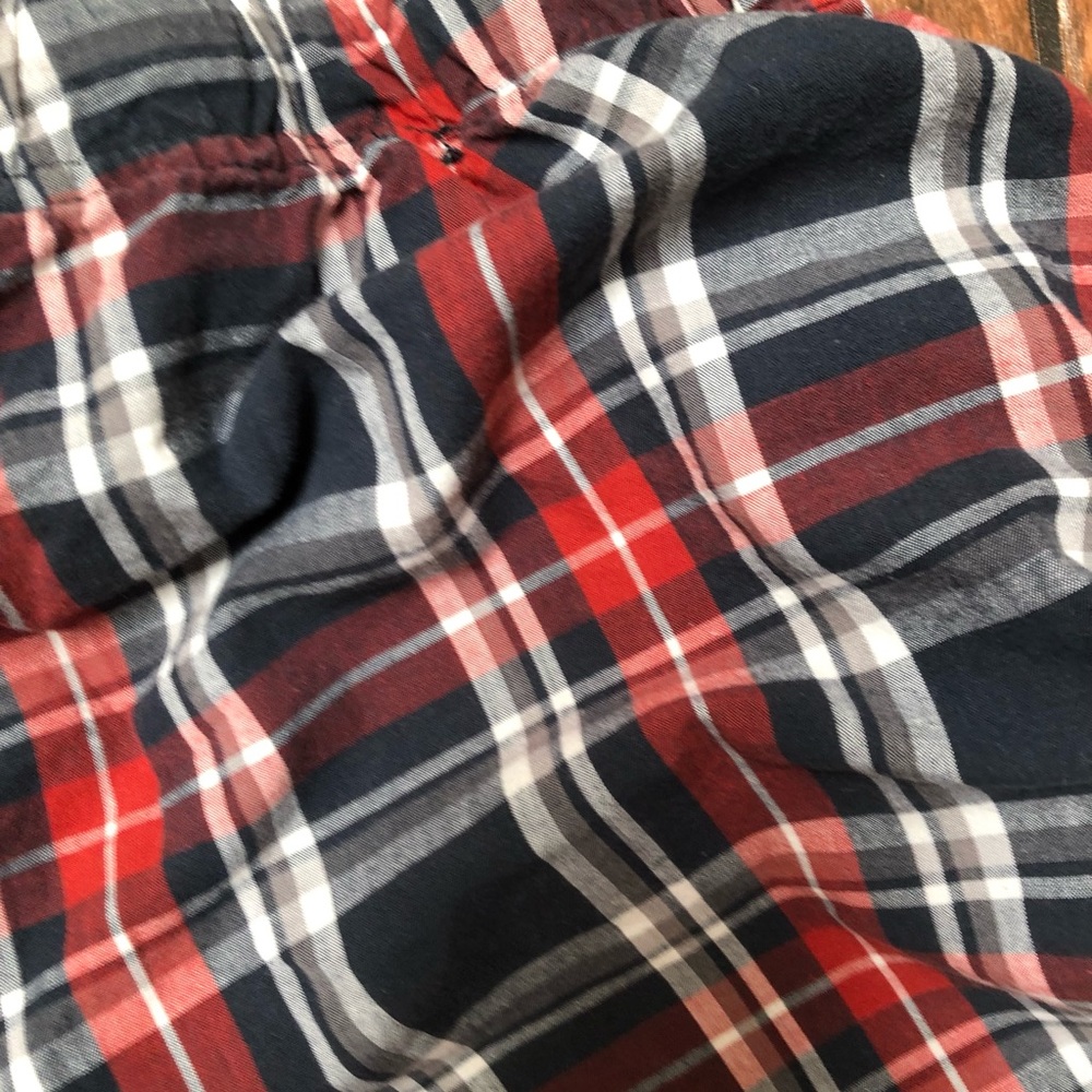 Plaid cotton loungewear shorts unisex sleepwear loungewear pajamas - Picture 3 of 5